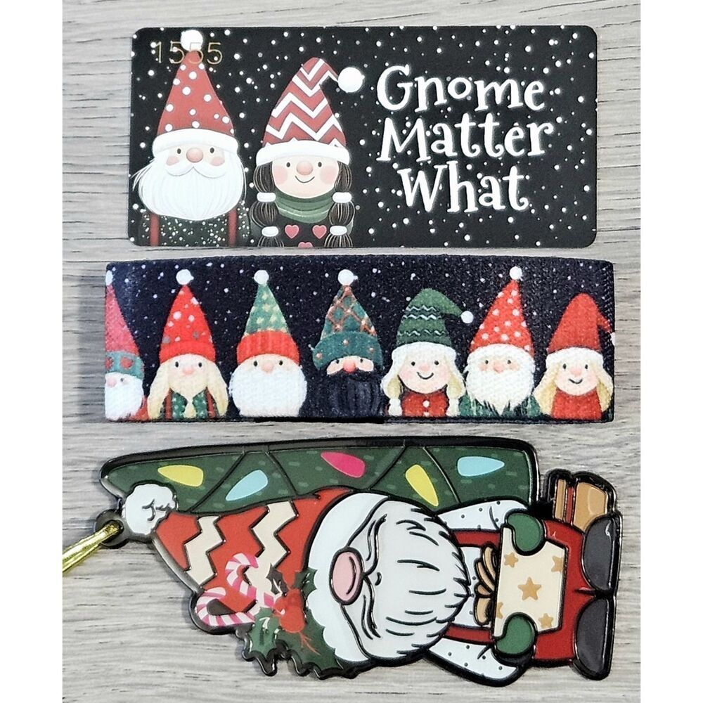 ZOX "GNOME MATTER WHAT" #1555 ADVENT DAY 3 ORNAMENT #125 & INTERACTIVE WRISTBAND